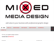 Tablet Screenshot of mixedmediadesign.co.nz